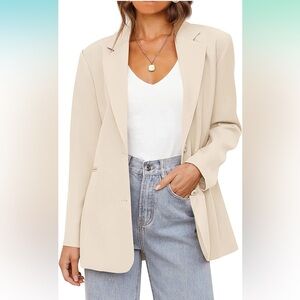 Elegant Cream Women's Blazer